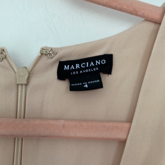 Marciano cream flowy asymmetric maxi dress - Picture 6 of 12